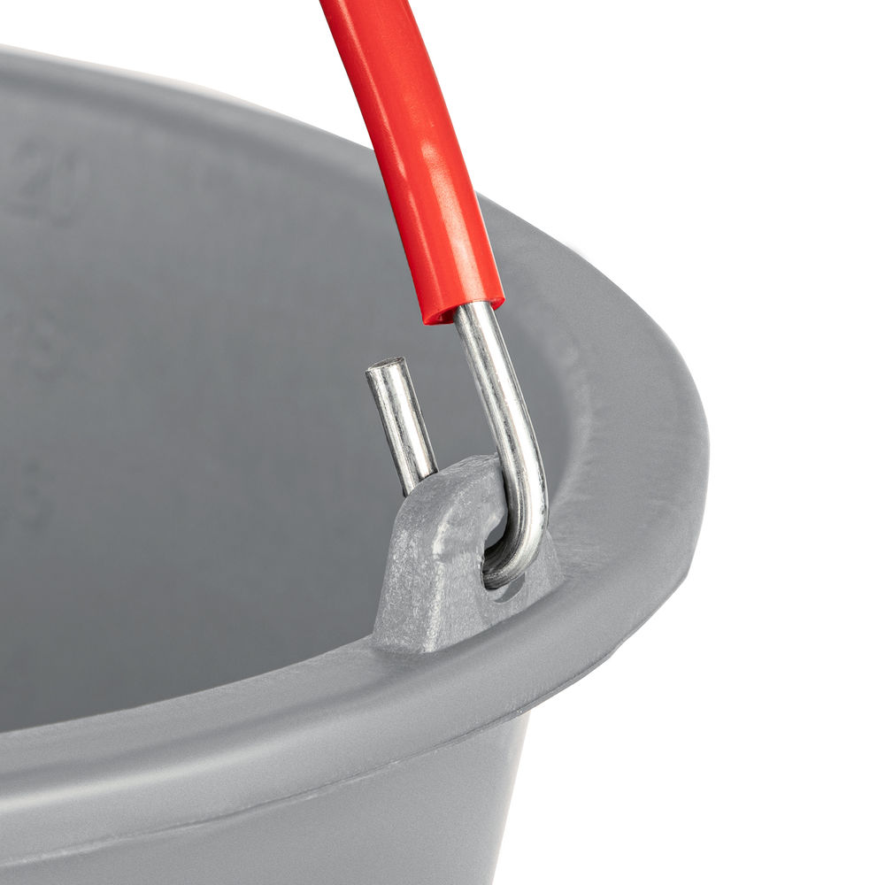 Ведро строительное пластмассовое 12 л, ударопрочное, обрезиненная ручка Matrix (81462)