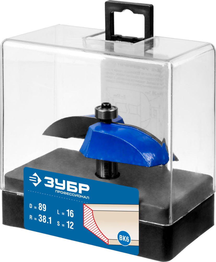 Фреза фигирейная №2 89 x 16 мм, радиус 38.1 мм ЗУБР Профессионал 28761-89