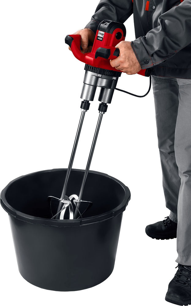 Строительный двойной миксер М27, 1400 Вт ЗУБР МРД-1400