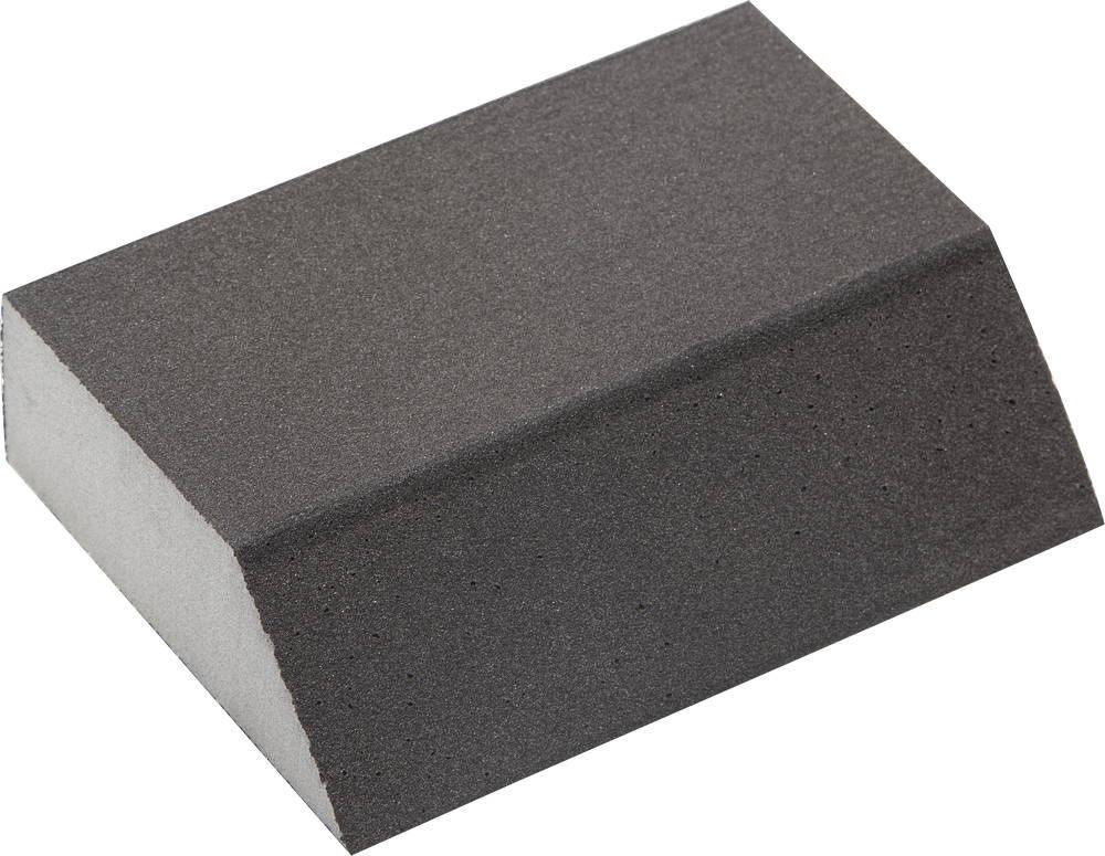 Губка шлифовальная водостойкая четырехсторонняя угловая Р320, 100 х 68 х 42 х 26 мм ЗУБР 35613-320