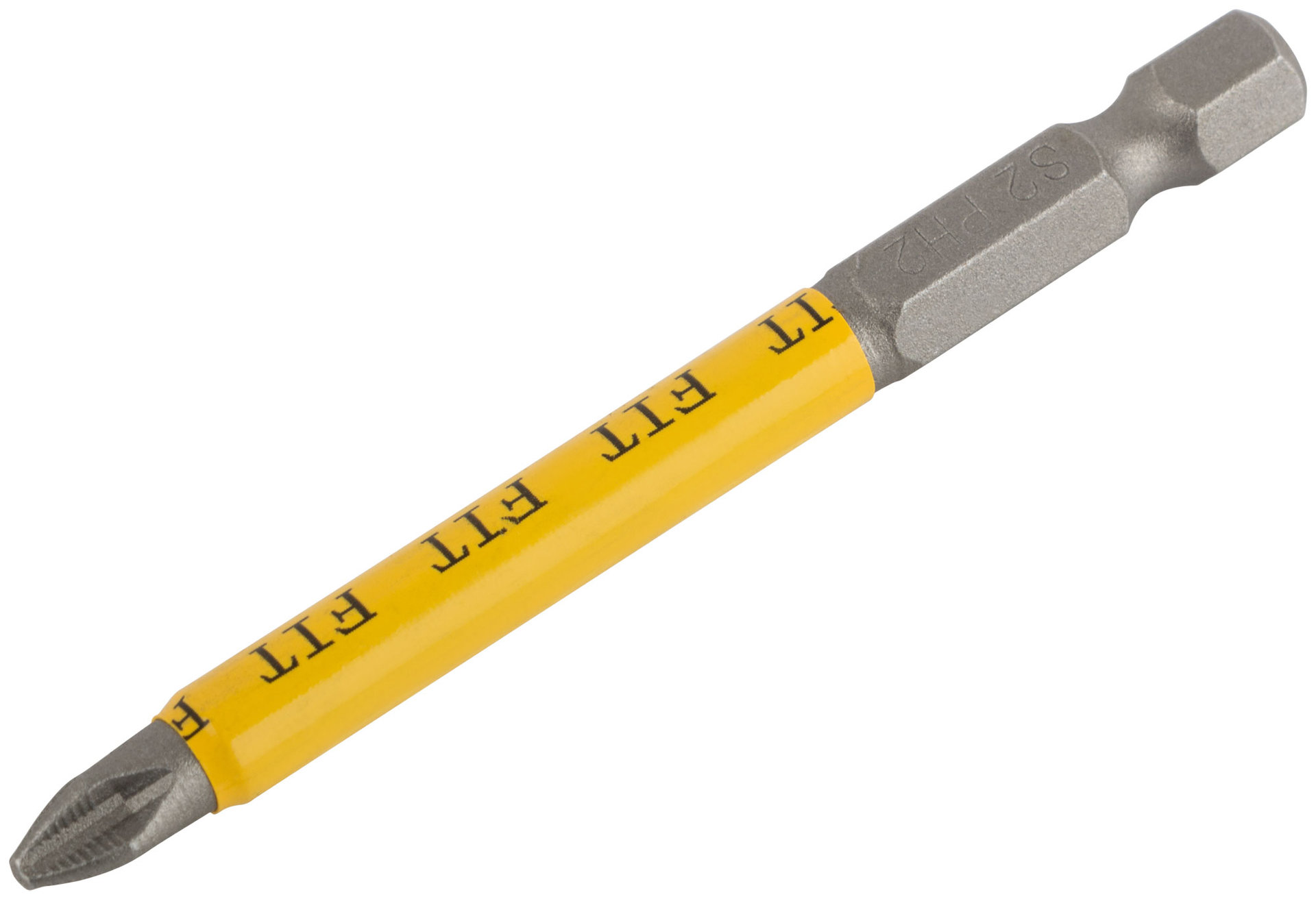 Биты кованые, сталь S2, односторонние 75 мм PH2, Профи 10 шт., блистер (57528)