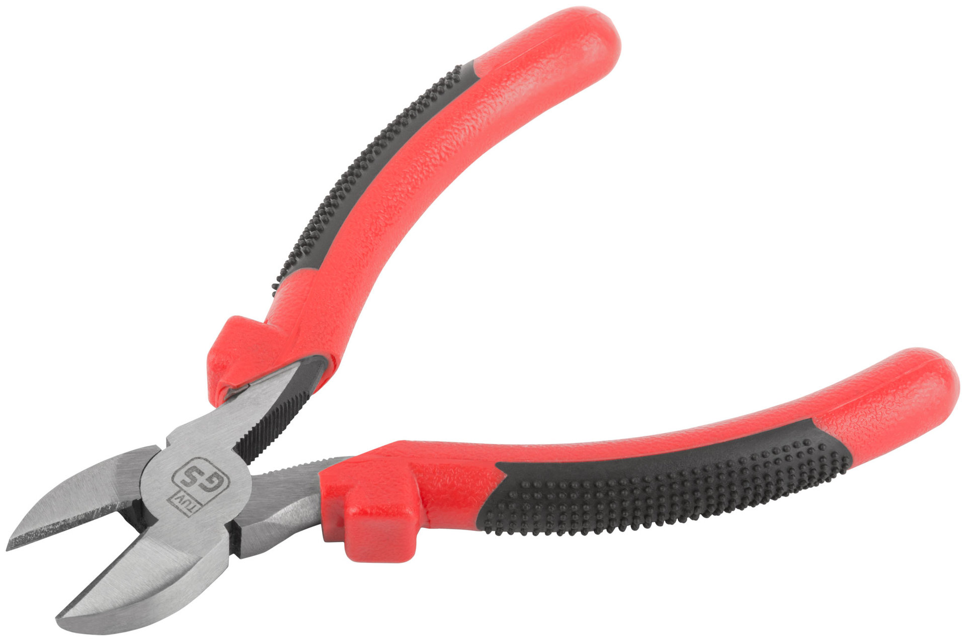 Бокорезы Стандарт, красно-черные пластиковые ручки, полированная сталь 165 мм