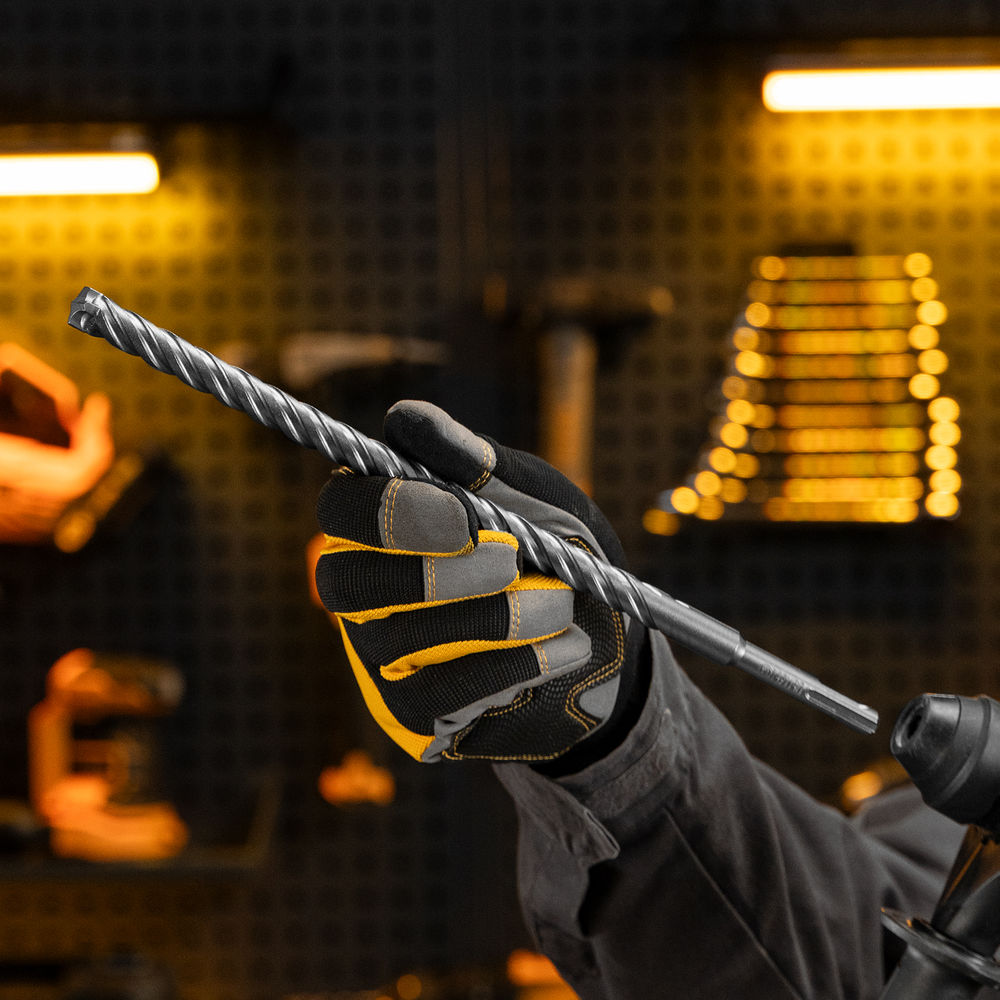 Бур по бетону, цельная крестовая пластина, 14x315 мм, SDS PLUS Denzel (705320)