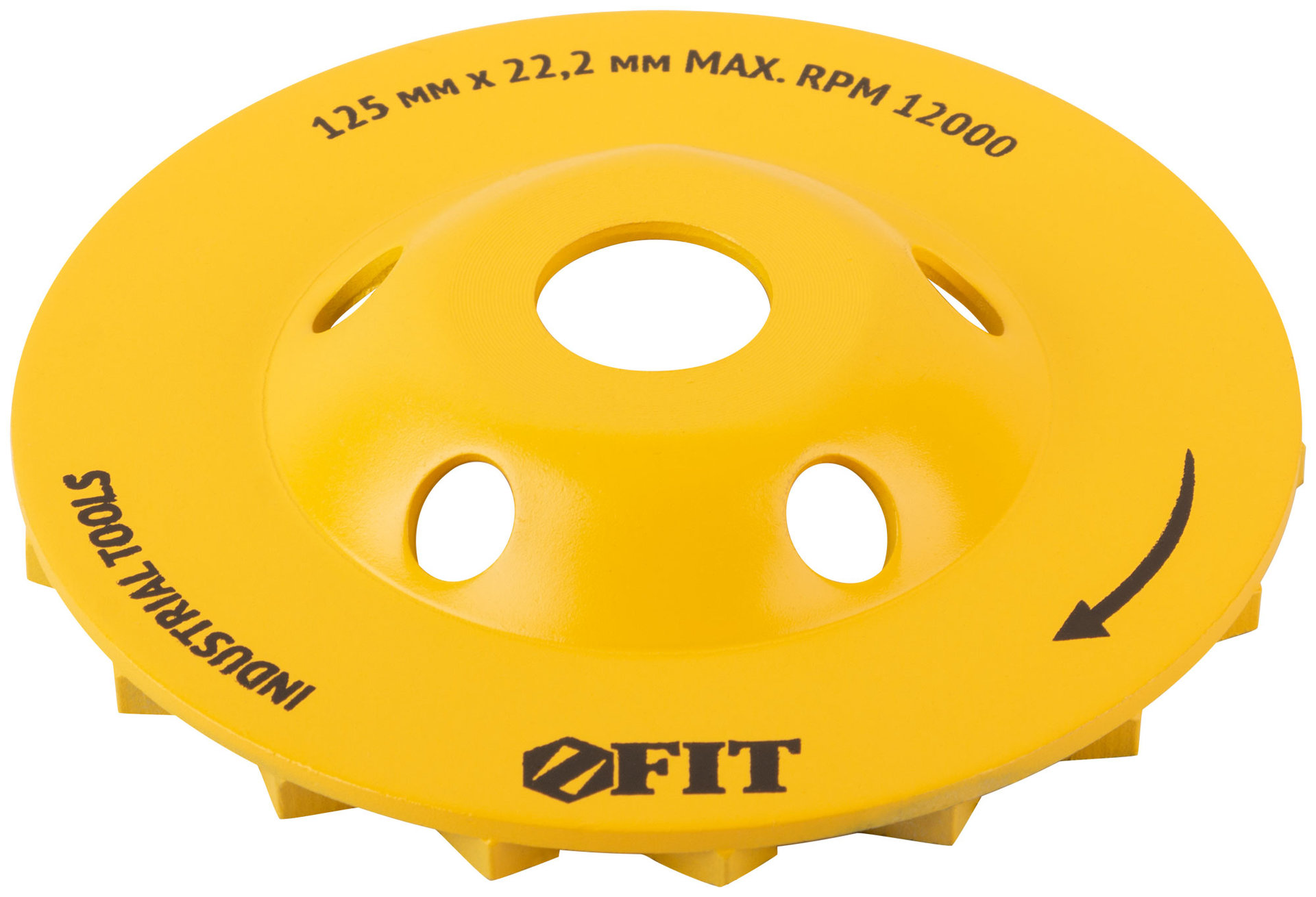 Диск алмазный шлифовальный, посадочный диаметр 22,2 мм, Турбо-сегмент 125 мм (39516)