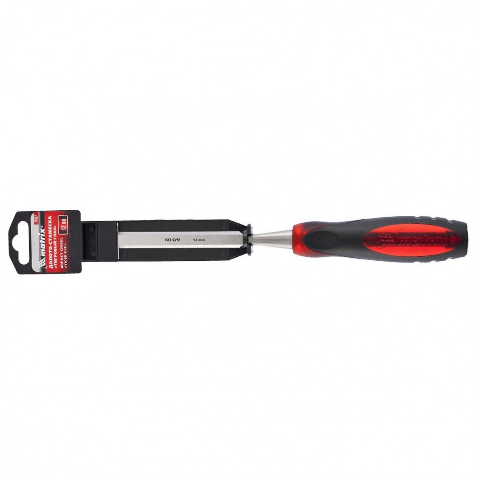 Долото-стамеска Тигровый глаз, 12 мм, двухкомпонентная обрезиненная рукоятка Matrix