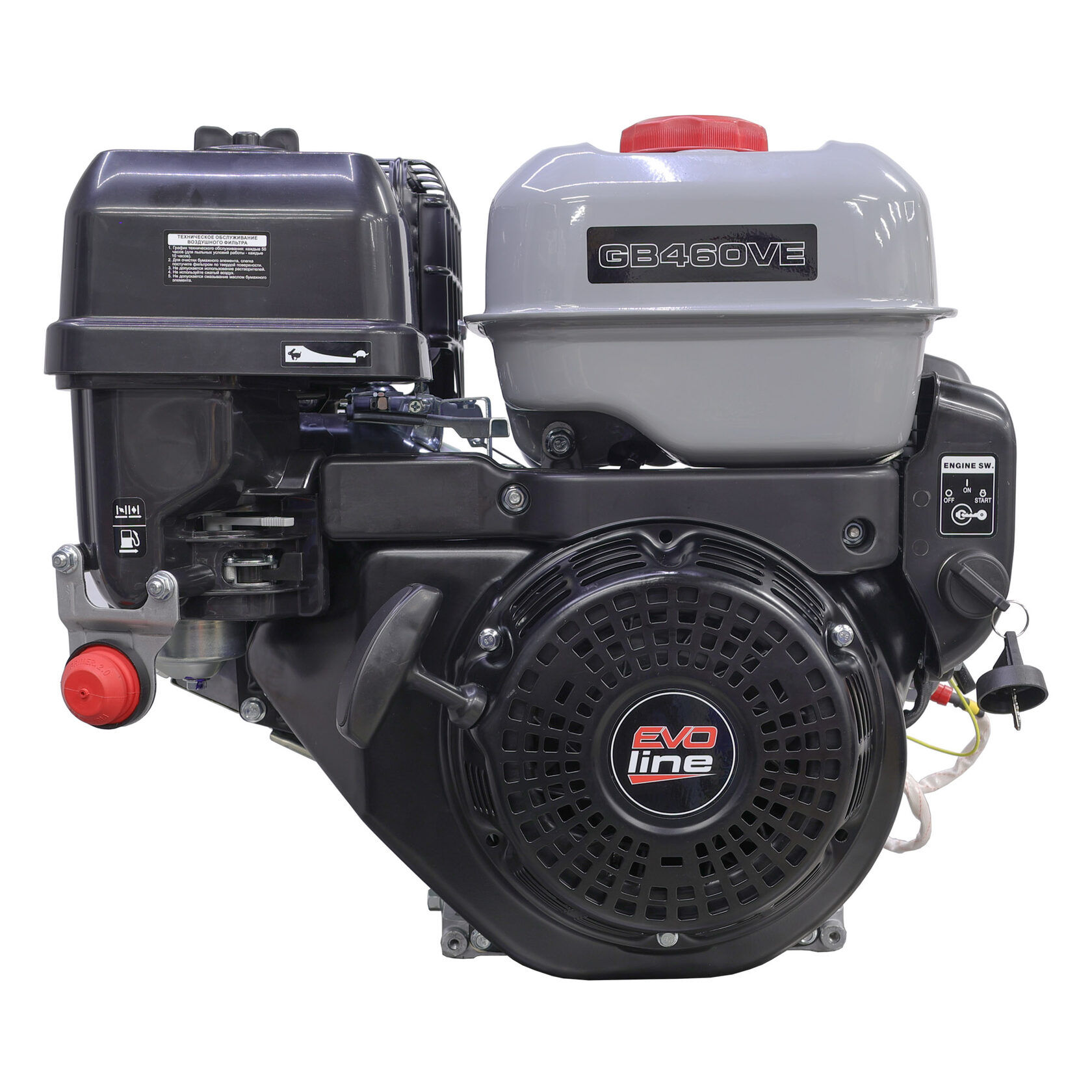 Двигатель бензиновый EVOline GB 460V E 25 мм (произведено Zongshen)