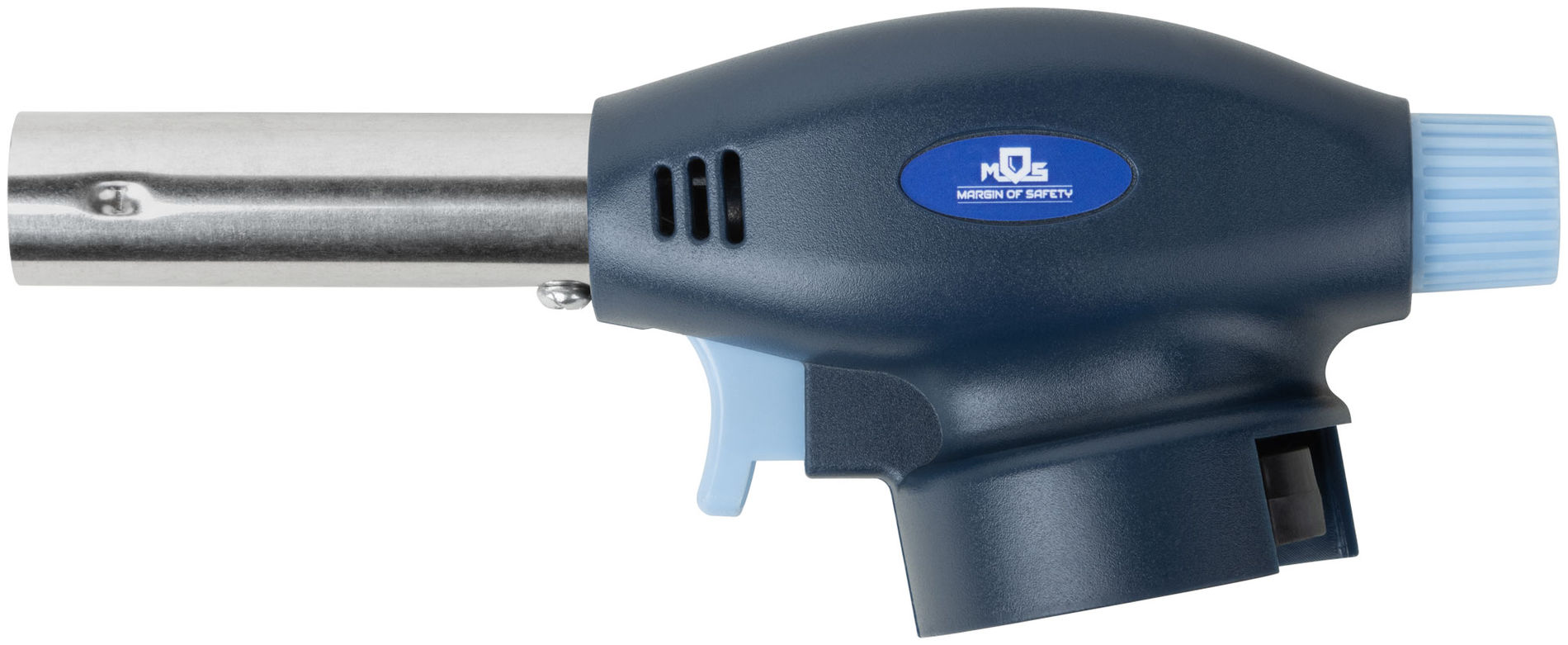 Горелка газовая на цанговый баллон, пласт.корпус, с пьезоподжигом, сопло 19 мм (67655М)