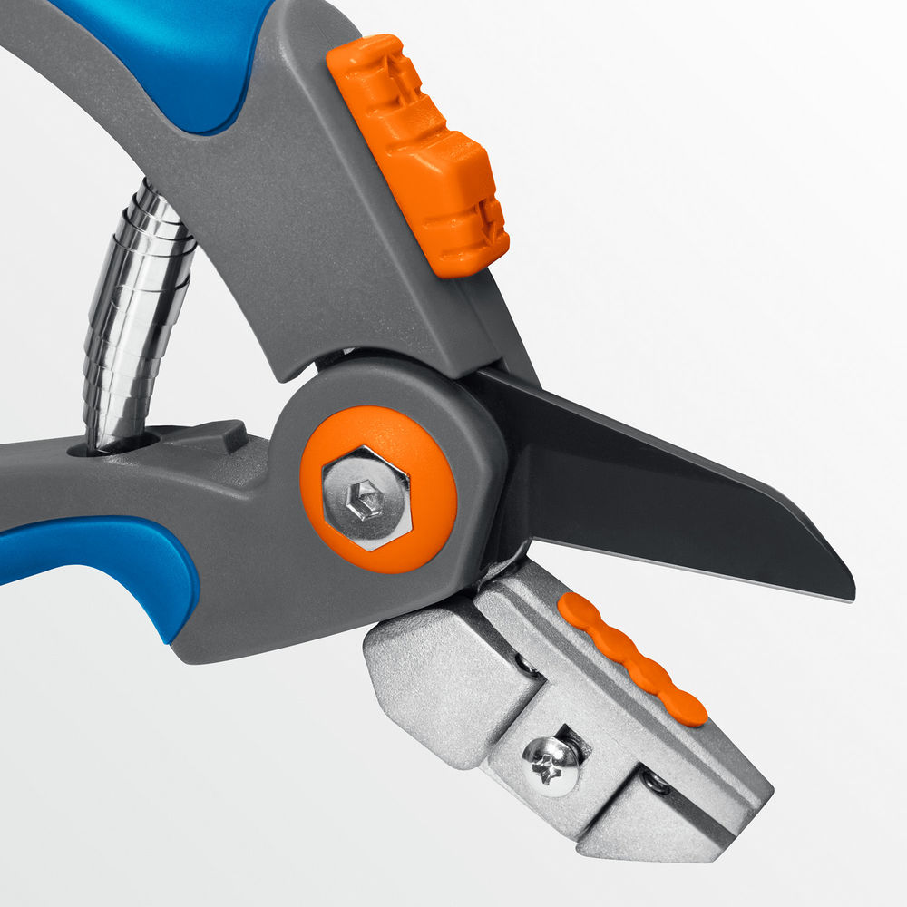 Контактный секатор P-56, 205 мм, легированная сталь, двухкомпонентные рукоятки, PROLine GRINDA 423456