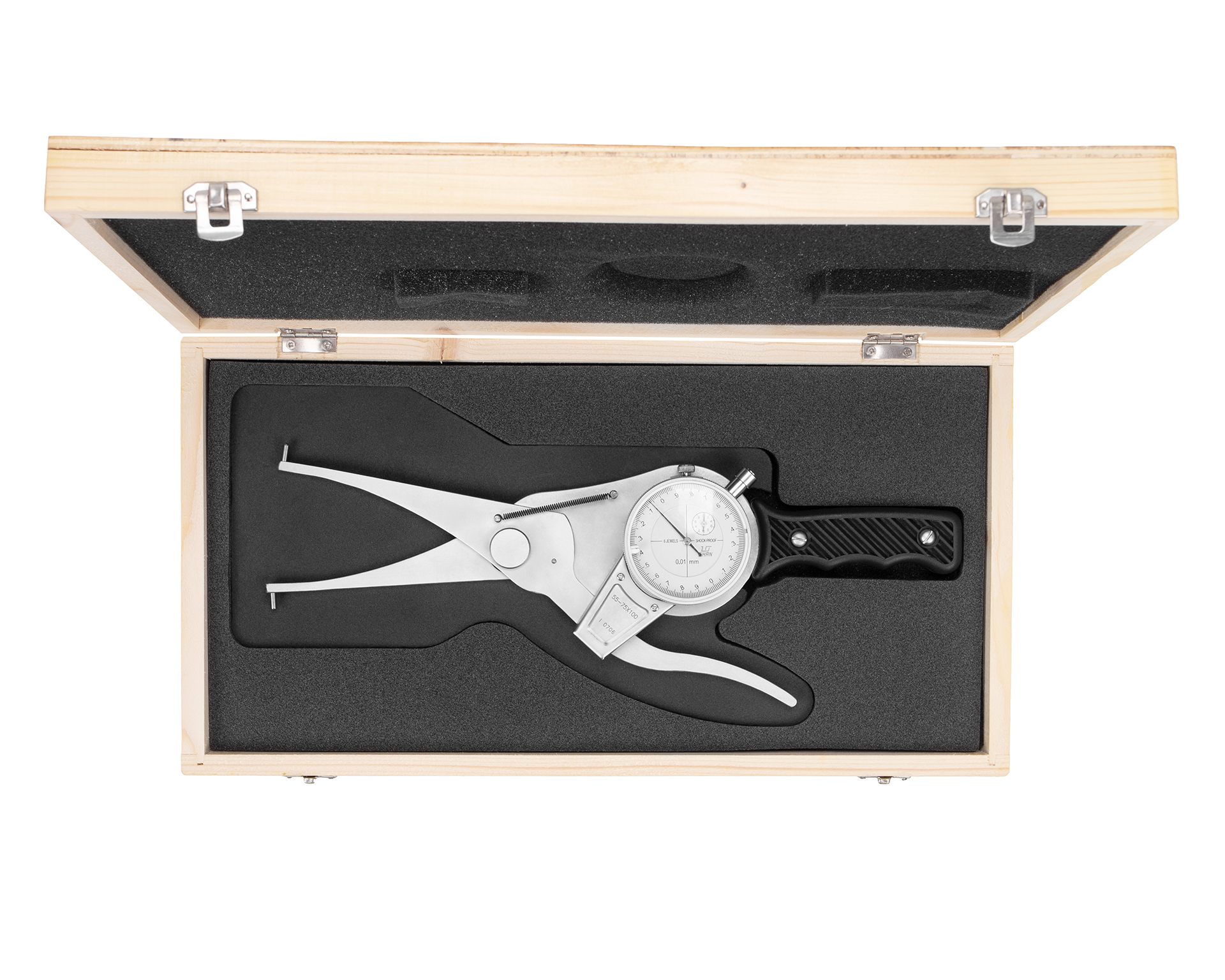 Кронциркуль индикаторный 55-75мм (L=100) 0.01 д/внутренних измерений SHAN