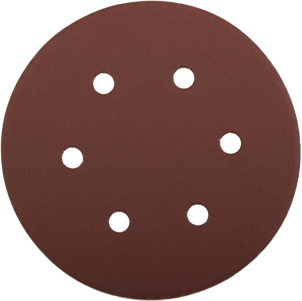 Круг шлифовальный универсальный Мастер 150 мм, 6 отверстий, Р600, 5 шт ЗУБР 35566-150-600