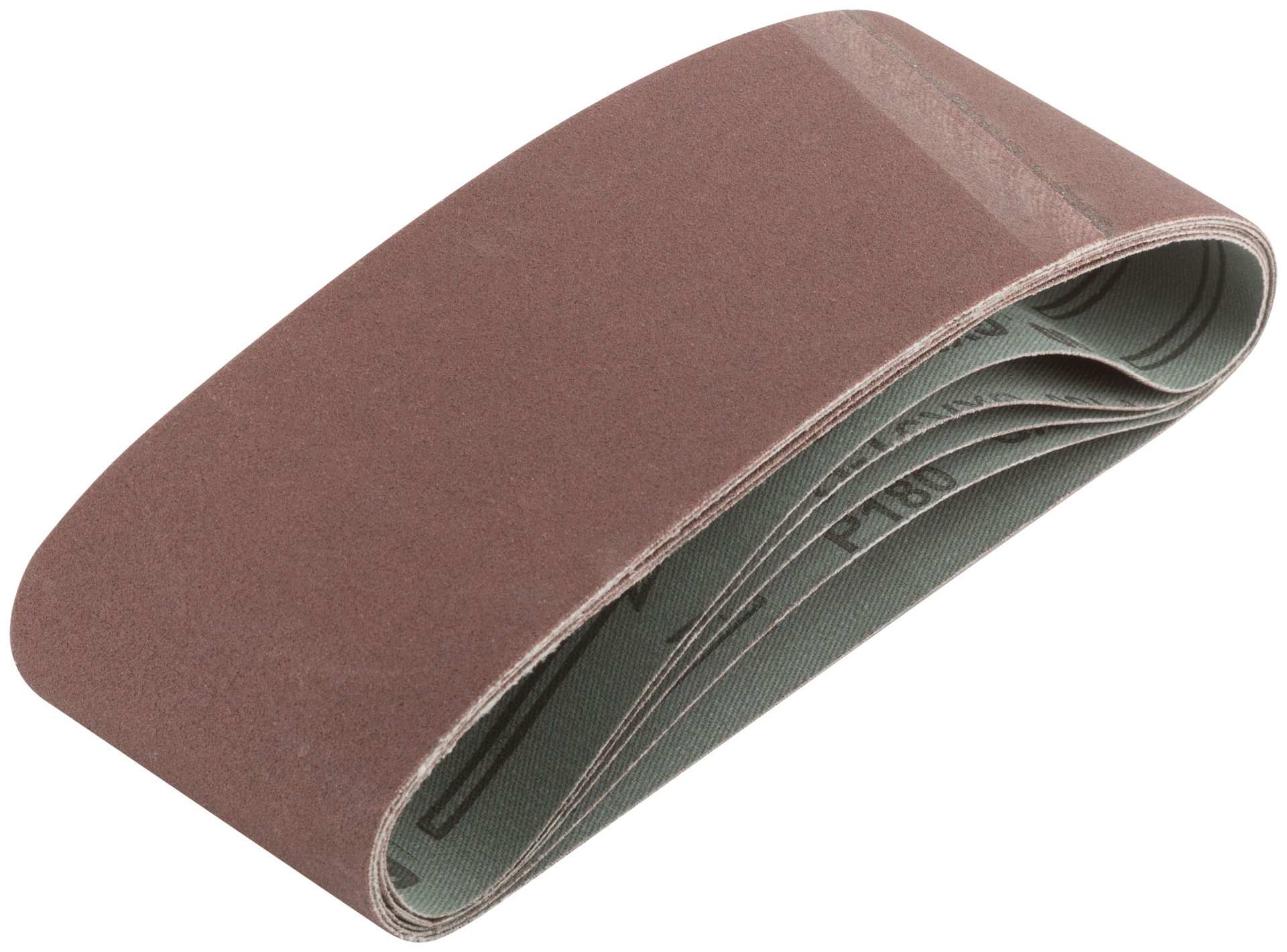 Ленты шлифовальные бесконечные, водостойкие, на тканевой основе, 5 шт., 75х457 мм Р 180 (39688)