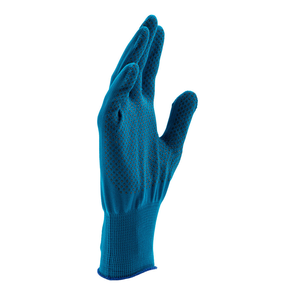 Перчатки Нейлон, ПВХ точка, 13 класс, цвет ультрамарин, XL (67846)