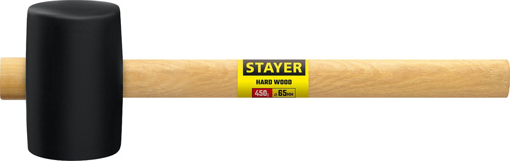 Киянка резиновая чёрная 450 г STAYER 20505-65