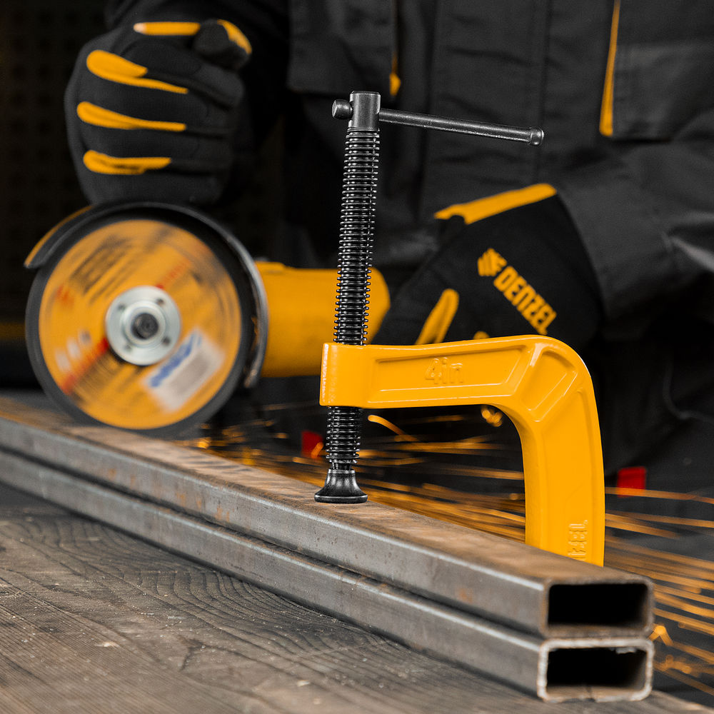 Струбцина G-образная, усиленная, 100 мм Denzel (20643)