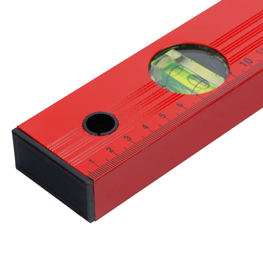 Уровень алюминиевый, 2000 мм, 3 глазка, красный, линейка Matrix (33241)