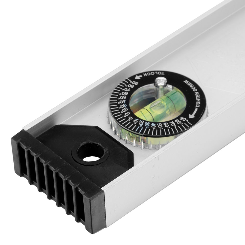 Уровень алюминиевый Рельс, 1000 мм, 3 глазка (1 поворотный) Matrix (34029)