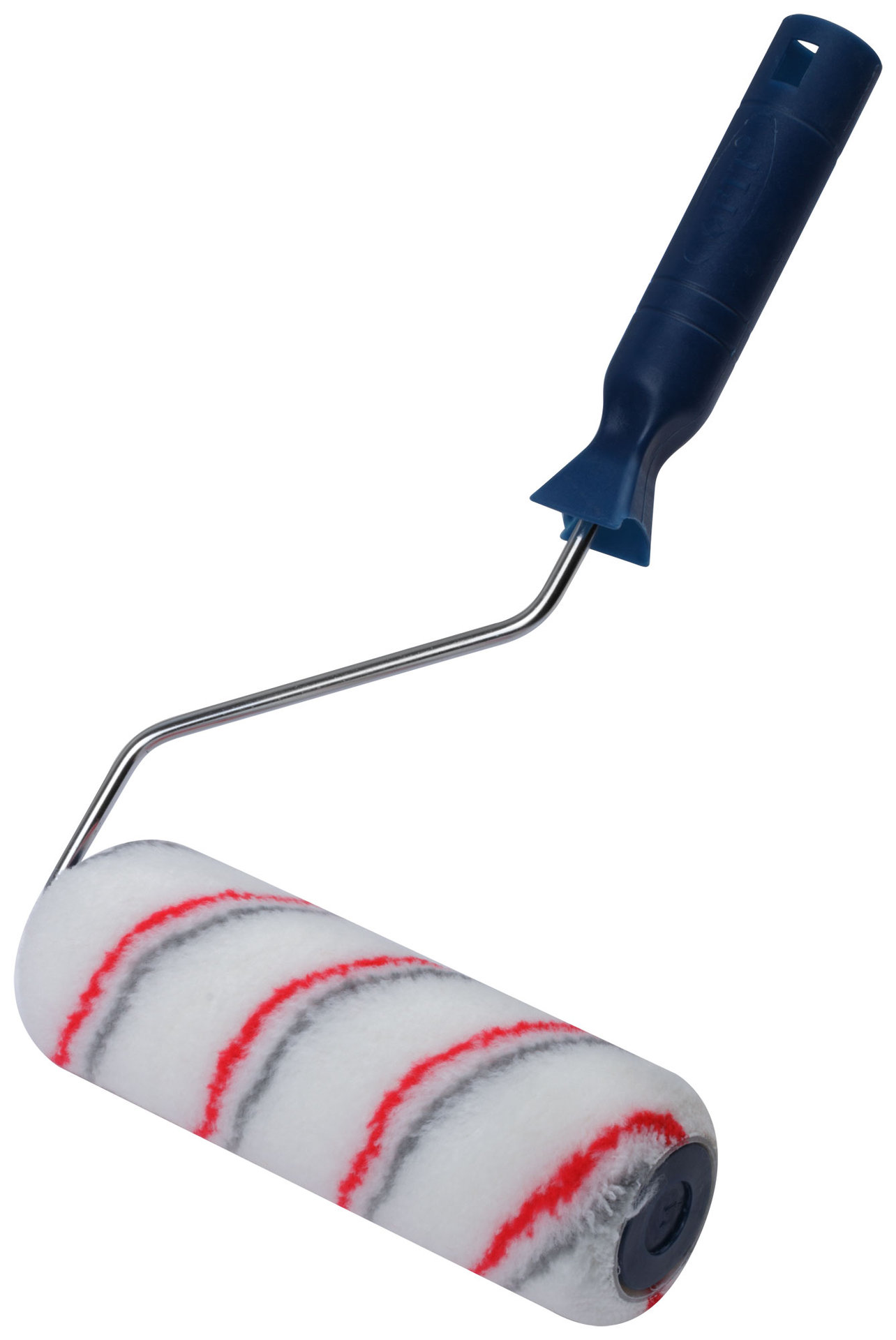 Валик полиакриловый, белый со спиральными полосами, каркасн.сист., диам.40/64 мм, ворс 12 мм, 180 мм (02111)