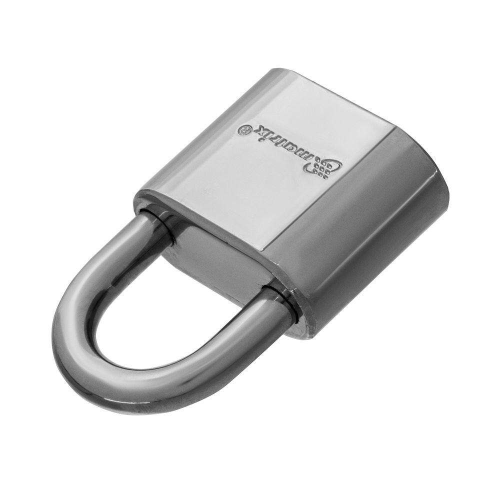 Замок навесной, хромированное покрытие 40 мм Matrix (91800)