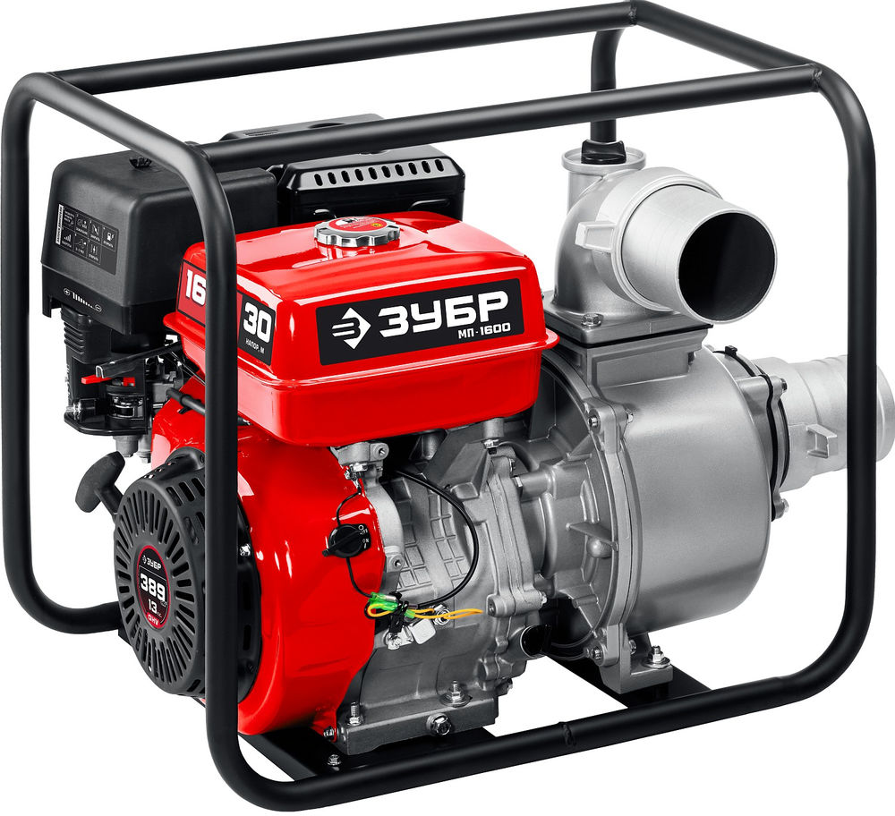 Мотопомпа бензиновая 1600 л/мин ЗУБР МП-1600