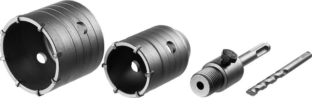 Набор коронок по бетону с оснасткой d 50, 68 мм ЗУБР 29211-H2