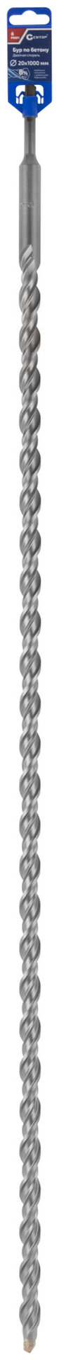Бур по бетону CUTOP, Profi, двойная резьба, SDS-Plus, 20 х 1000 мм (40-395)