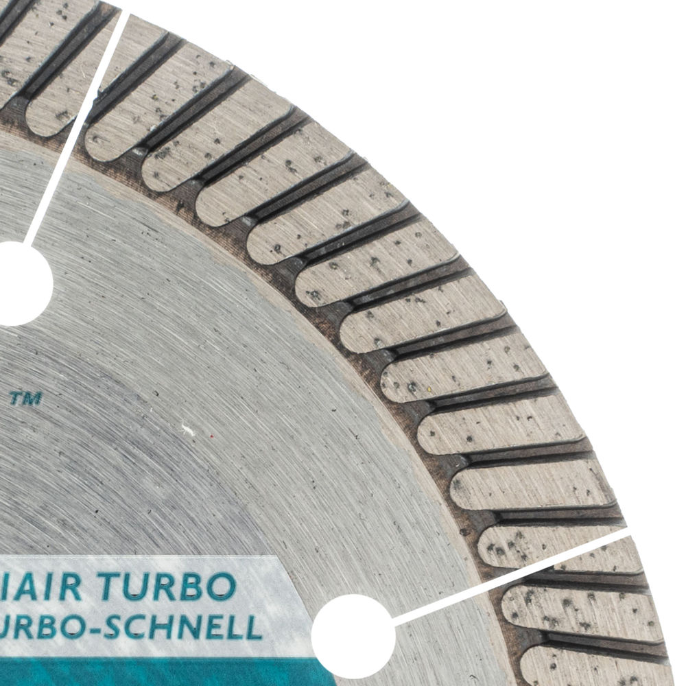 Диск алмазный, 125 х 22.2 мм, турбо с лазерной перфорацией, сухая резка Gross (73029)