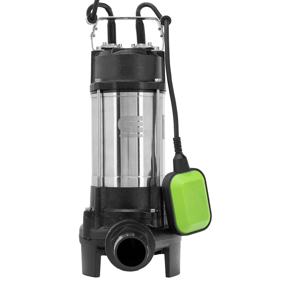 Фекальный насос СФН1100-Н, 1100 Вт, напор 10 м, 18000 л/ч, нож Сибртех (99804)