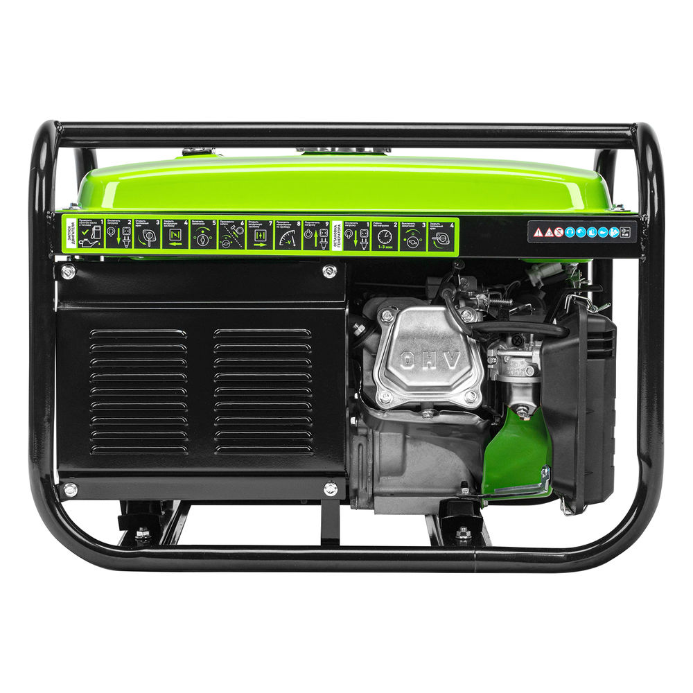 Генератор бензиновый БС-3500Э, 3.2 кВт, 230В, 4-х тактный, 15 л, электростартер Сибртех (94538)