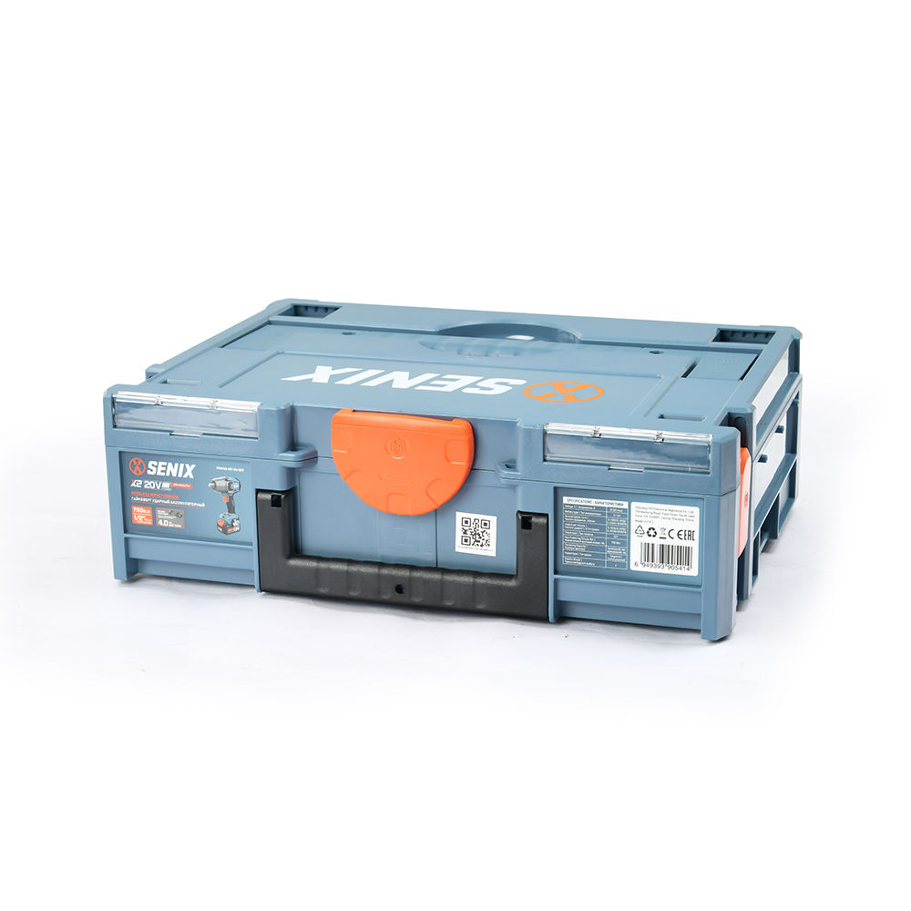 Импульсный гайковерт 1/2, 750 Нм, 1х4Ач, ЗУ, кейс X2 20В