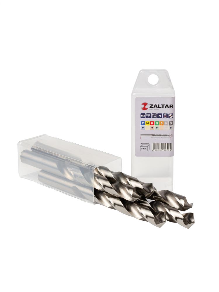 Комплект свёрл по металлу индустриальных, 5 шт, DIN 338, HSS-G, Тип N, 5xD, O13.00 мм (ZA-73130-S5)