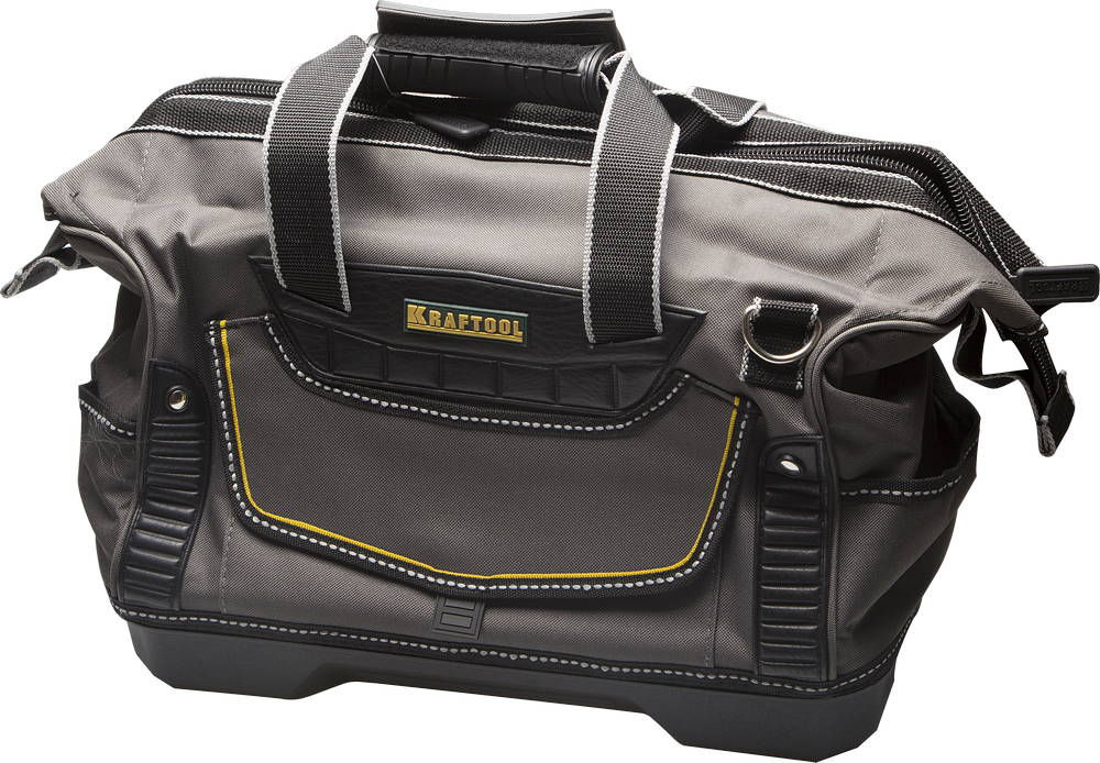 Сумка для инструментов 38 см с 18 карманами, жесткое пластиковое дно KRAFTOOL 38740-16