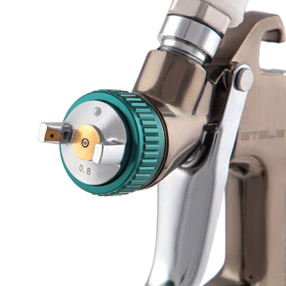 Краскораспылитель AG 970 LVLP, профессиональный, гравитационного типа, сопло 0.8 мм Stels (57369)