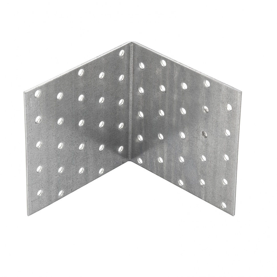 Крепежный уголок равносторонний 2 мм, KUR 100 х 100 х 100 мм Сибртех (46431)