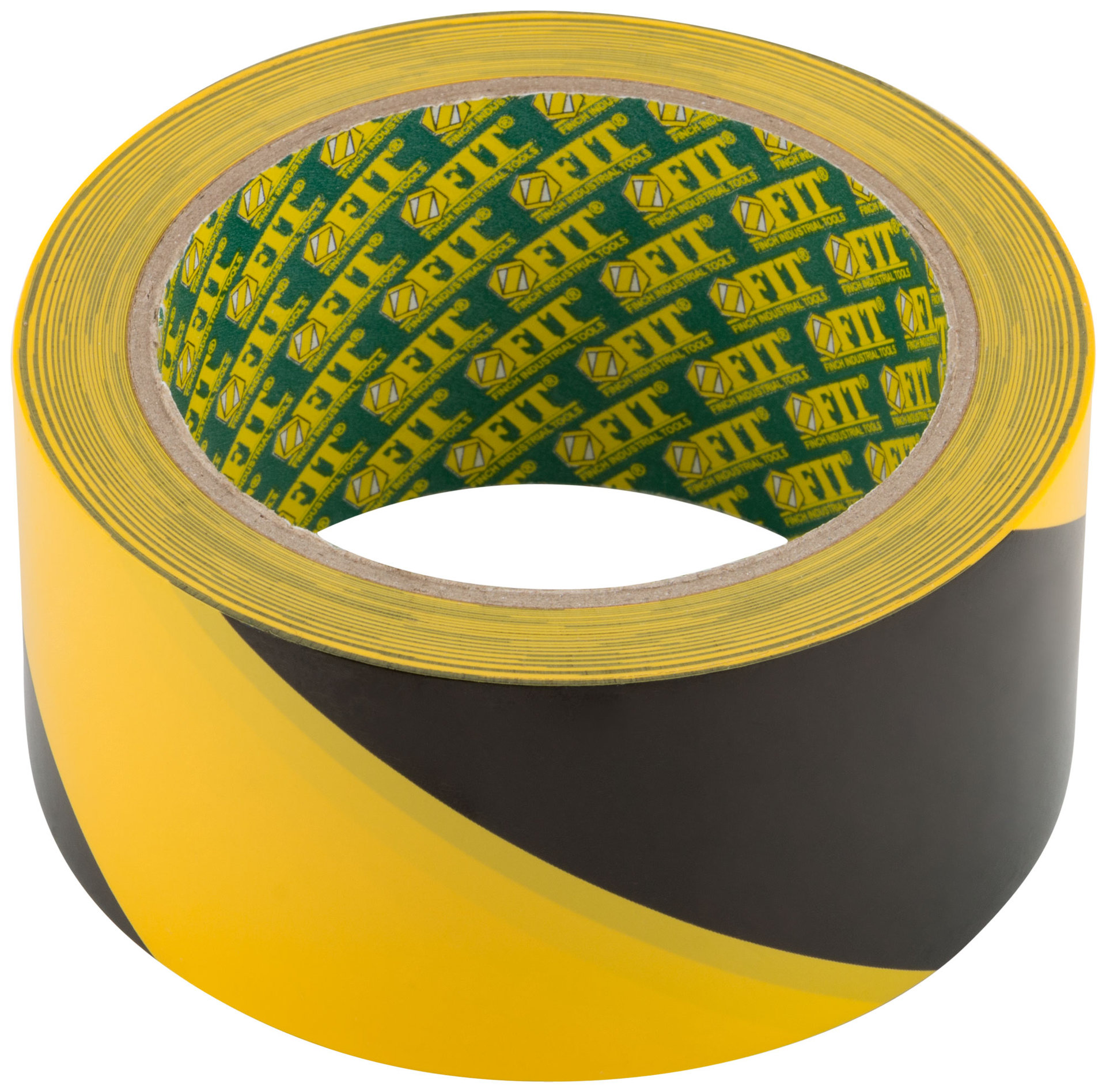 Лента разметочная, клейкая (черно-желтая) 50 мм х 25 м (11859)