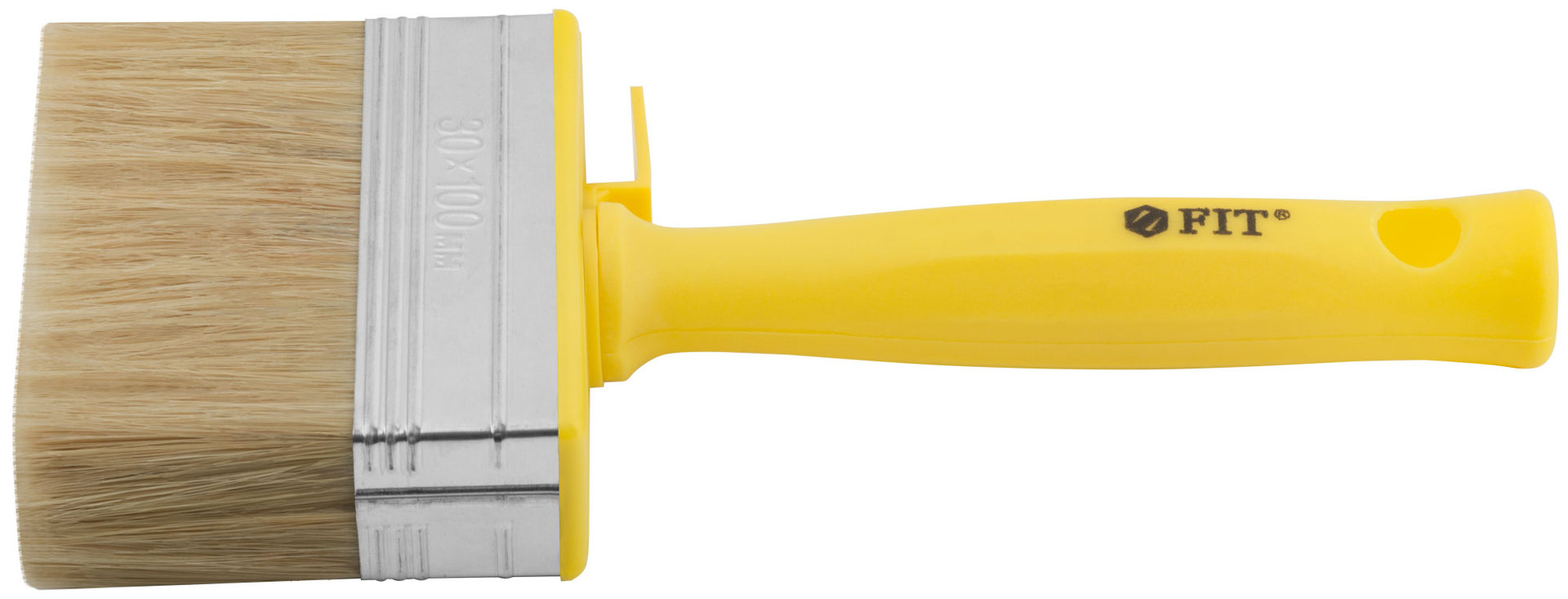 Макловица, натур.светлая щетина, пластиковый корпус, полая ручка, мини 30 х 100 мм (01642)