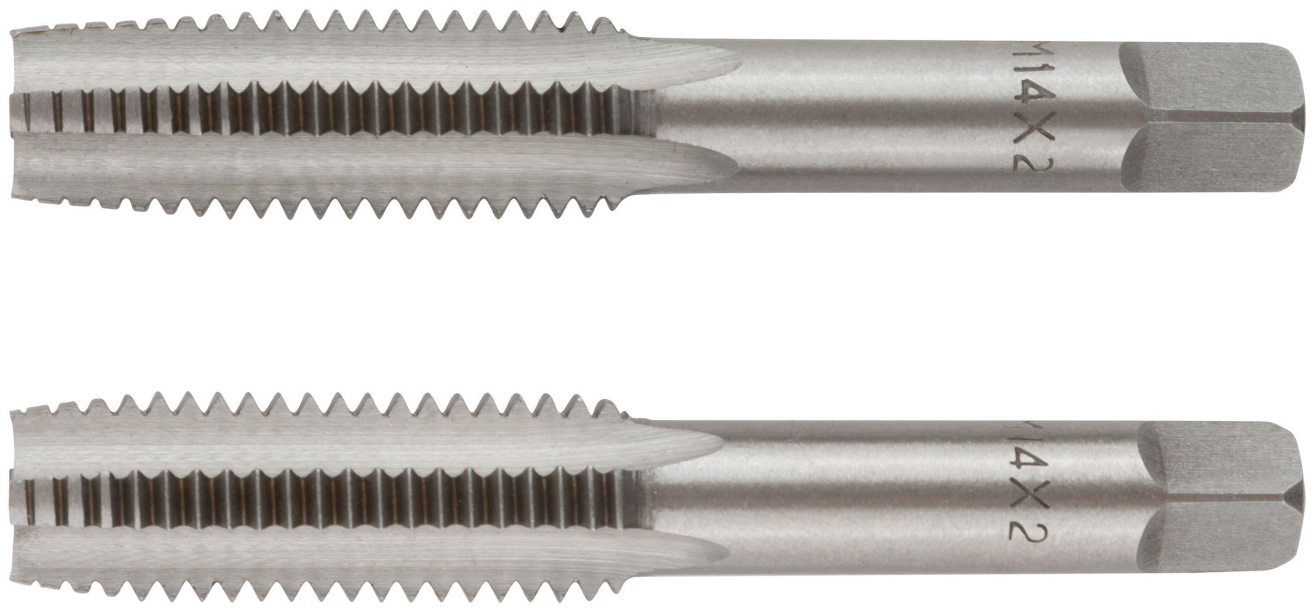 Метчики метрические, легированная сталь, набор 2 шт. М14х2,0 мм