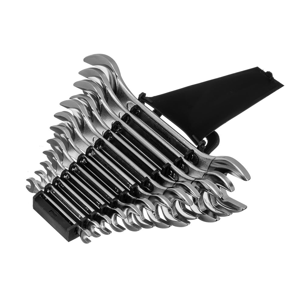 Набор ключей рожковых, 6 х 32 мм, 12 шт., CrV, хромированные Matrix (15278)