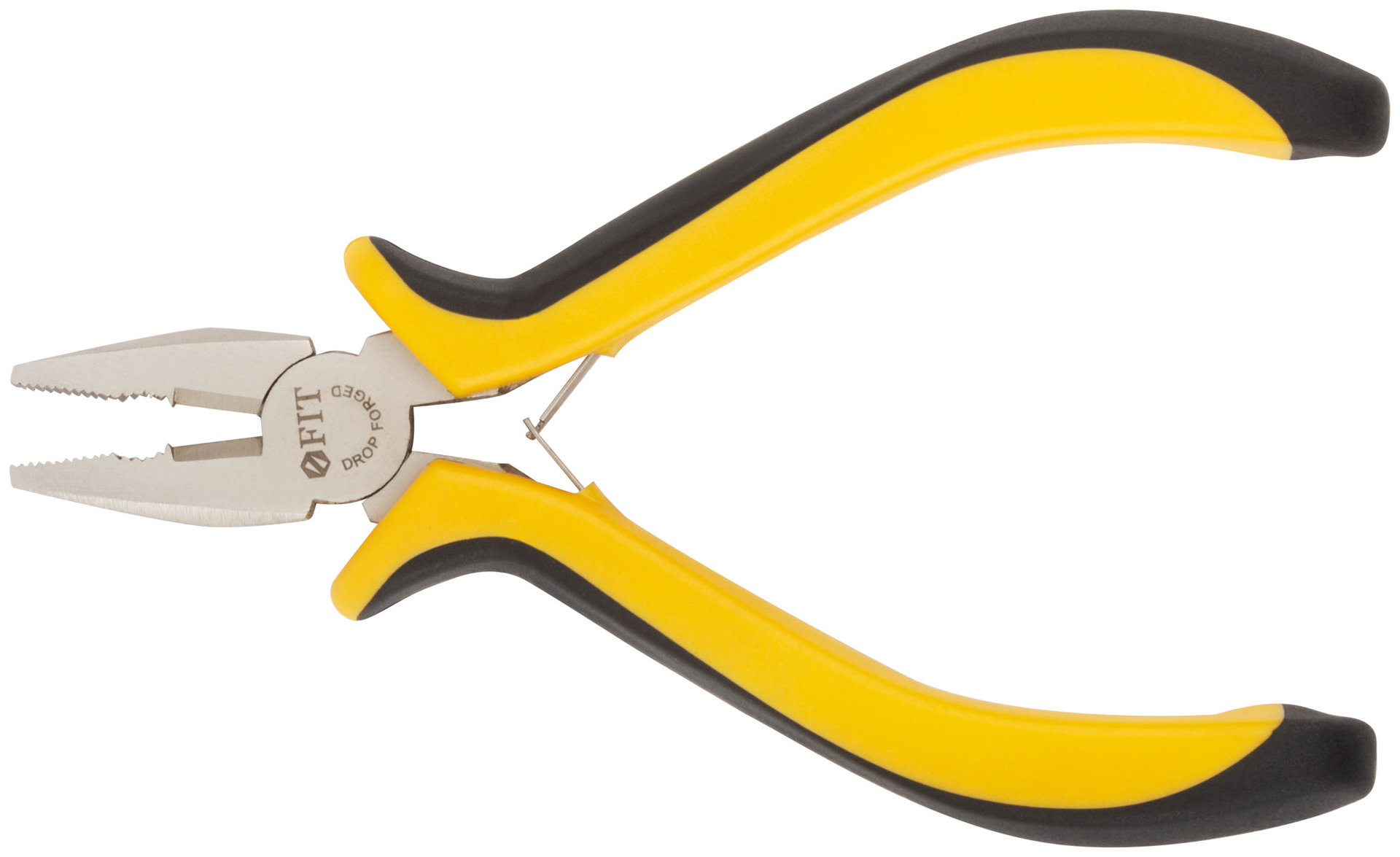 Плоскогубцы комбинированные мини Профи, никелированное покрытие, черн.-желт.мягк. ручки 125 мм (51632)