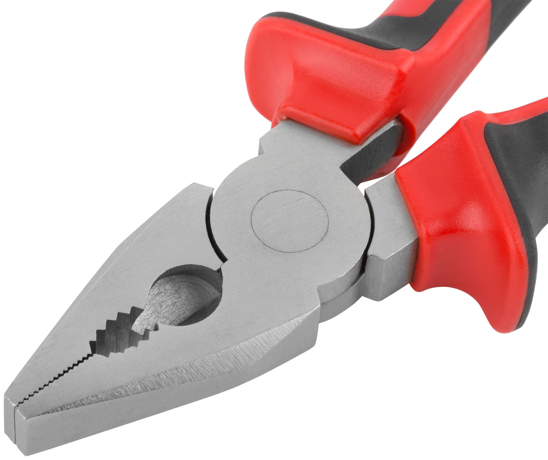 Плоскогубцы комбинированные Тренд, двухцветные прорезиненные ручки, хром-никелевое покрытие 160 мм (47564)