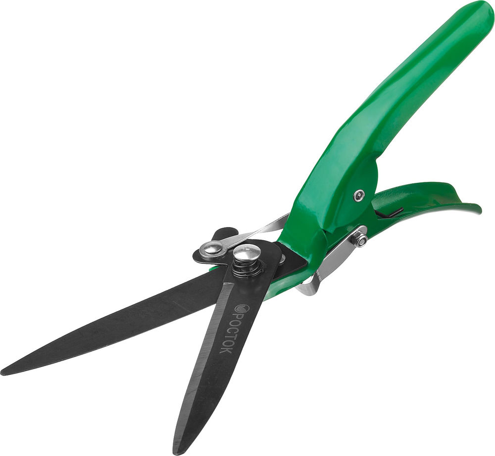 Ножницы для стрижки травы РОСТОК 315 мм, углеродистая сталь, закаленные лезвия, стальные ручки 422005