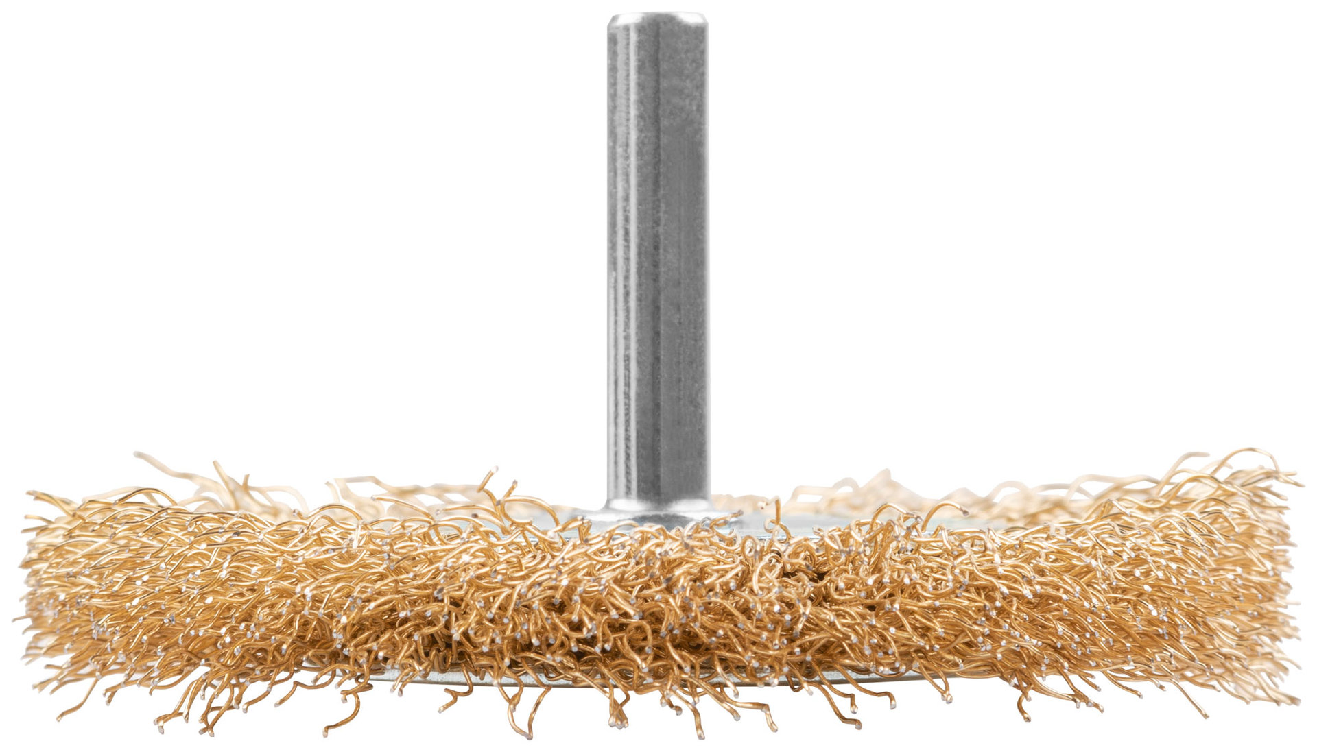 Щетка для дрели, тип Плоская, латун. витая проволока 0,3 мм, 75 мм, блистер, CUTOP Profi (82-916)