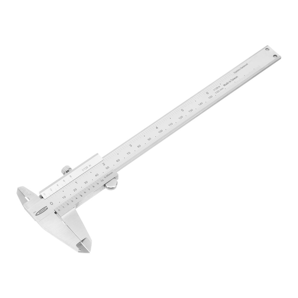 Штангенциркуль, 150 мм, 0.05 мм, нержавеющая сталь, с глубиномером Gross (31671)