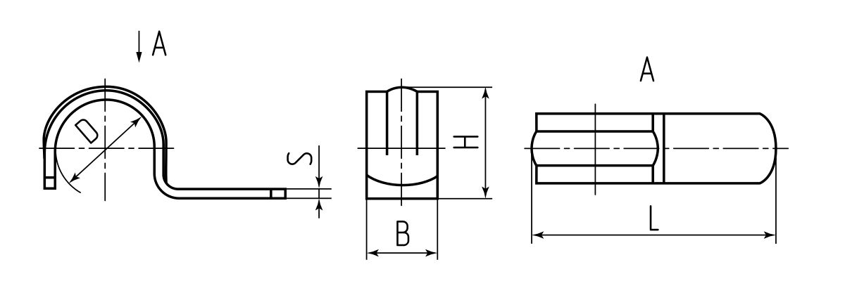 Скоба металлическая СМО 48-50 под монтажный пистолет (Fortisflex) (89329)