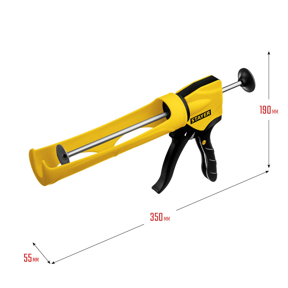 Пистолет для герметика 310 мл, антикапельная система, легкий скелетный поворотный STAYER 06690