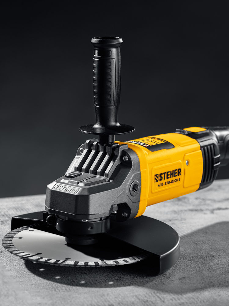 УШМ d 230 мм, 2200 Вт STEHER AGS-230-2200 S