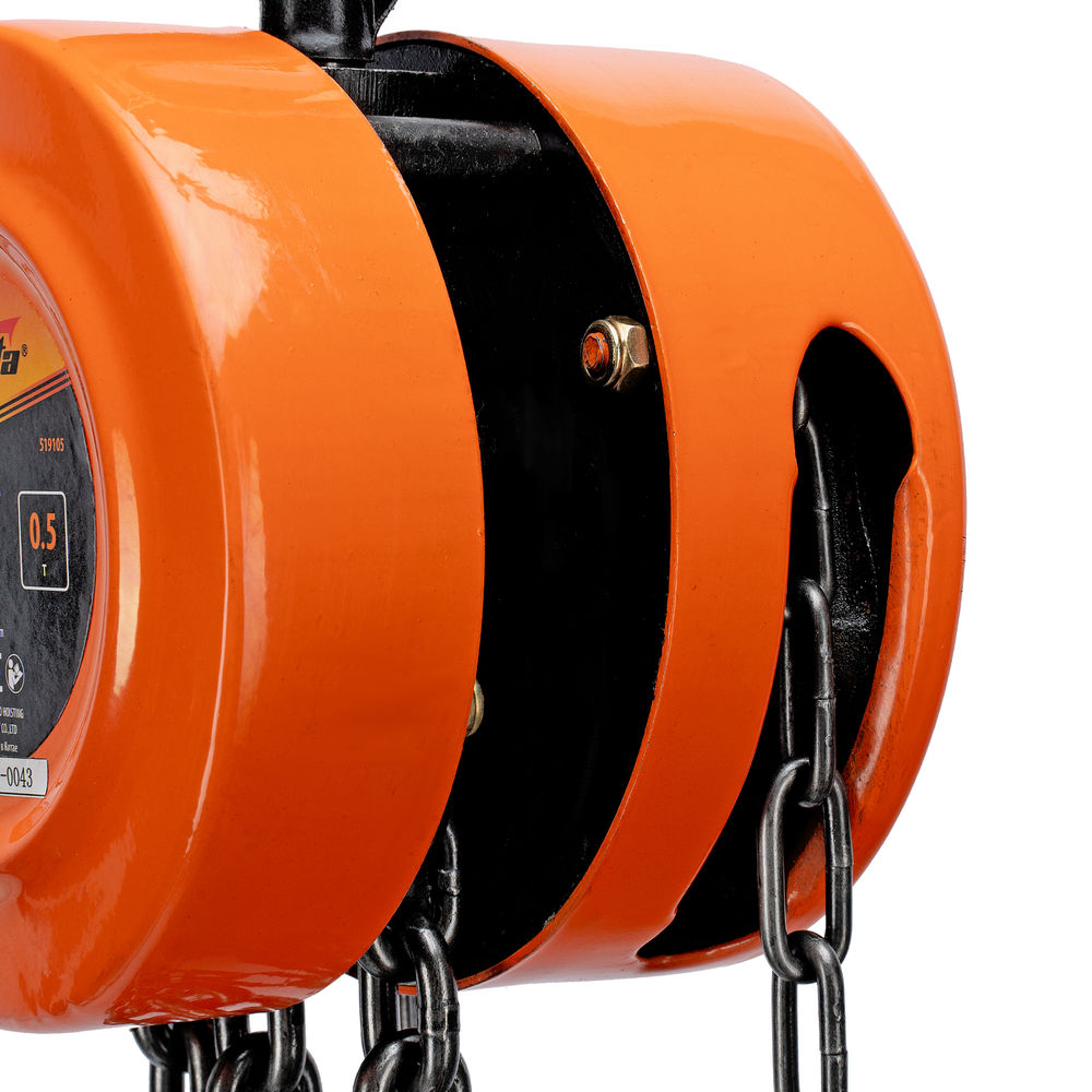 Таль цепная, 0.5 т, H подъема 2.5 м, расстояние между крюками 240 мм Sparta (519105)