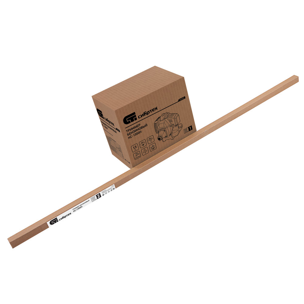 Триммер бензиновый КС-1300Н, 25 см3, неразъемная штанга, состоит из 2 частей Сибртех (962505)