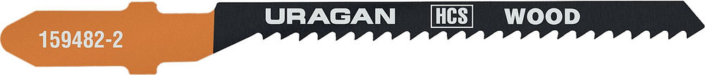 Полотна для лобзика T-хвост., фигурный рез,HCS, шаг 2 мм, 50 мм, 2 шт T119BO URAGAN 159482-2