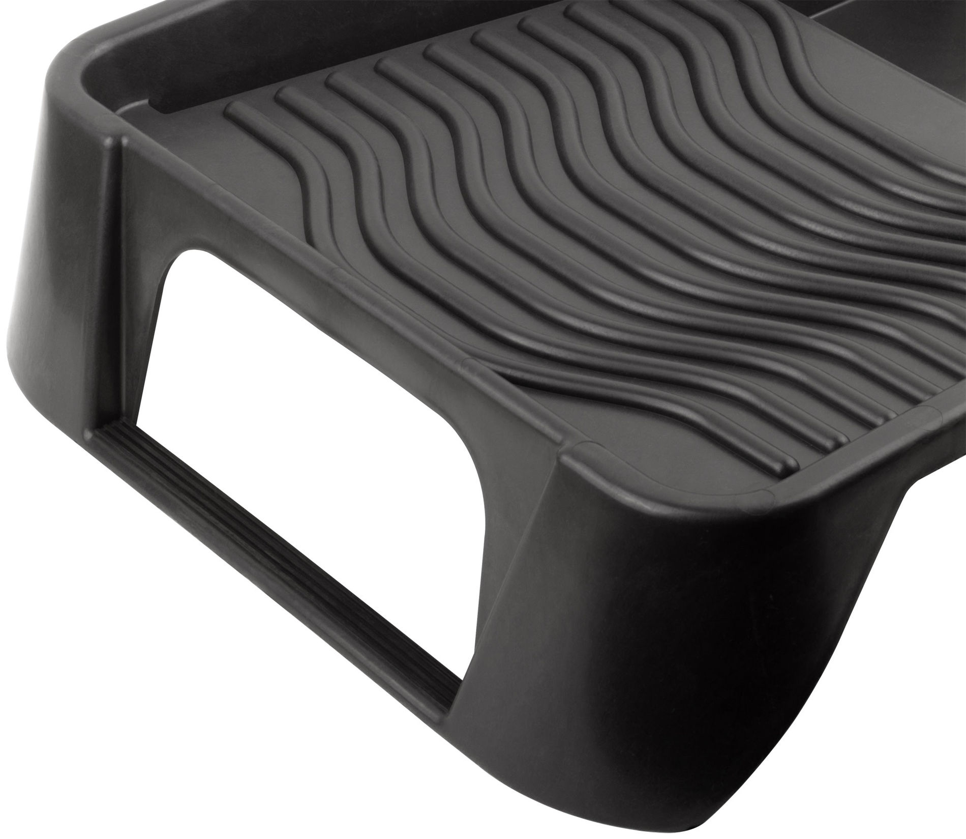 Ванночка для краски черная 510х370 мм, педаль для фиксации, Профи ( для краски до 2,5 л ) (04019)