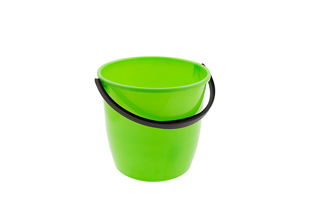 Ведро пластмассовое круглое 13 л, с крышкой, Light Elfe (92940)